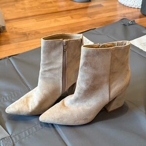 Beige Suede Ankle Boots- Target Brand Size 10
